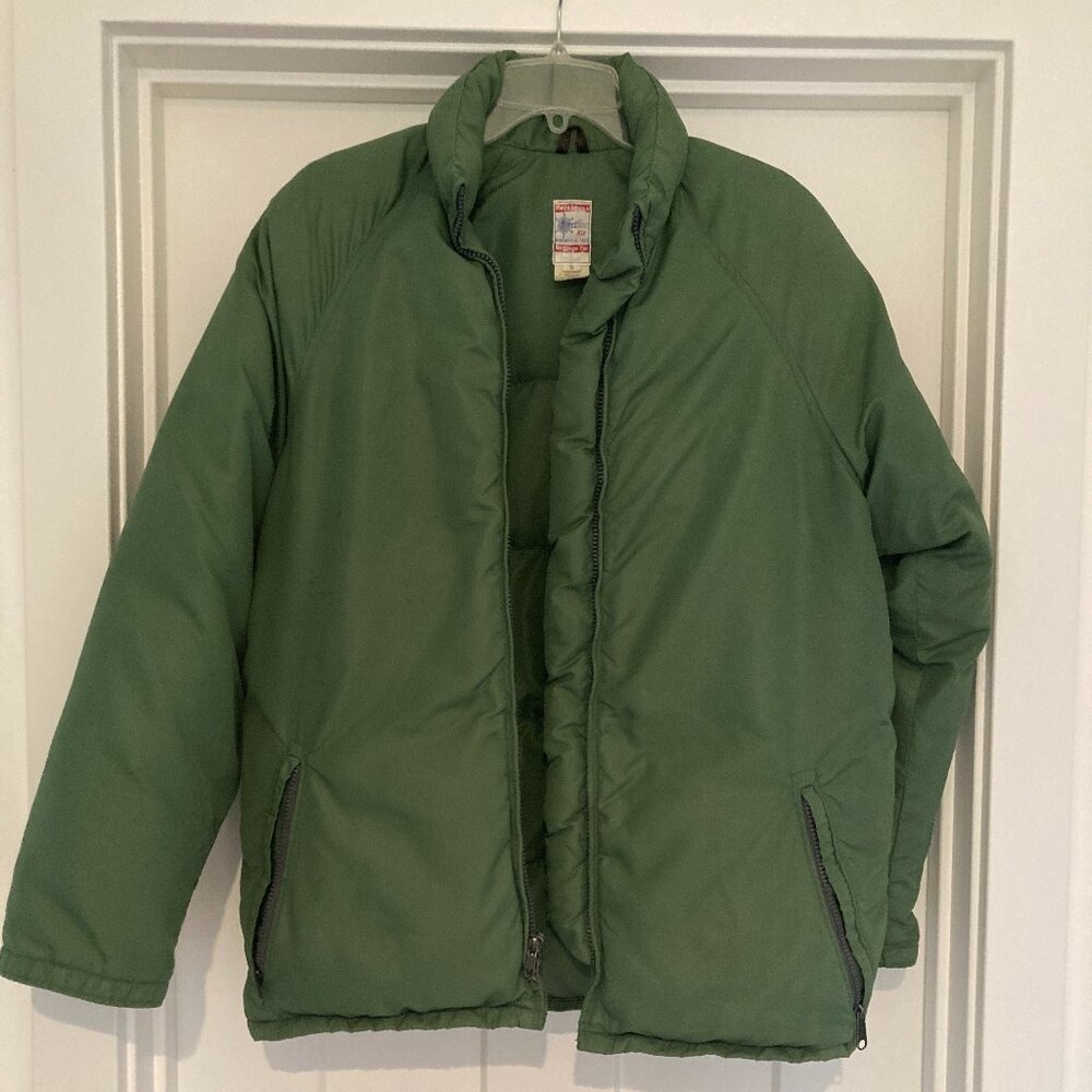 Vintage Frostline Kit down jacket, size Women's Small, green, used